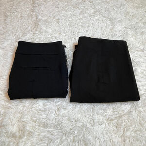 Ann Taylor black dress pants size 6- 2 pairs!